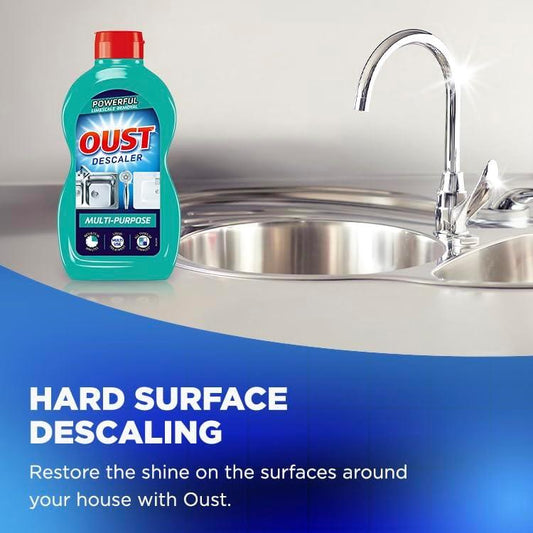 Oust Powerful Descaler Bundle | Multipurpose Bottle, All Purpose Sachets, Dishwasher & Washing Machine Sachets