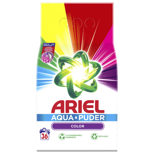 Ariel Aqua Puder Laundry Detergent Colour Stain Remover Washing Powder 2340G