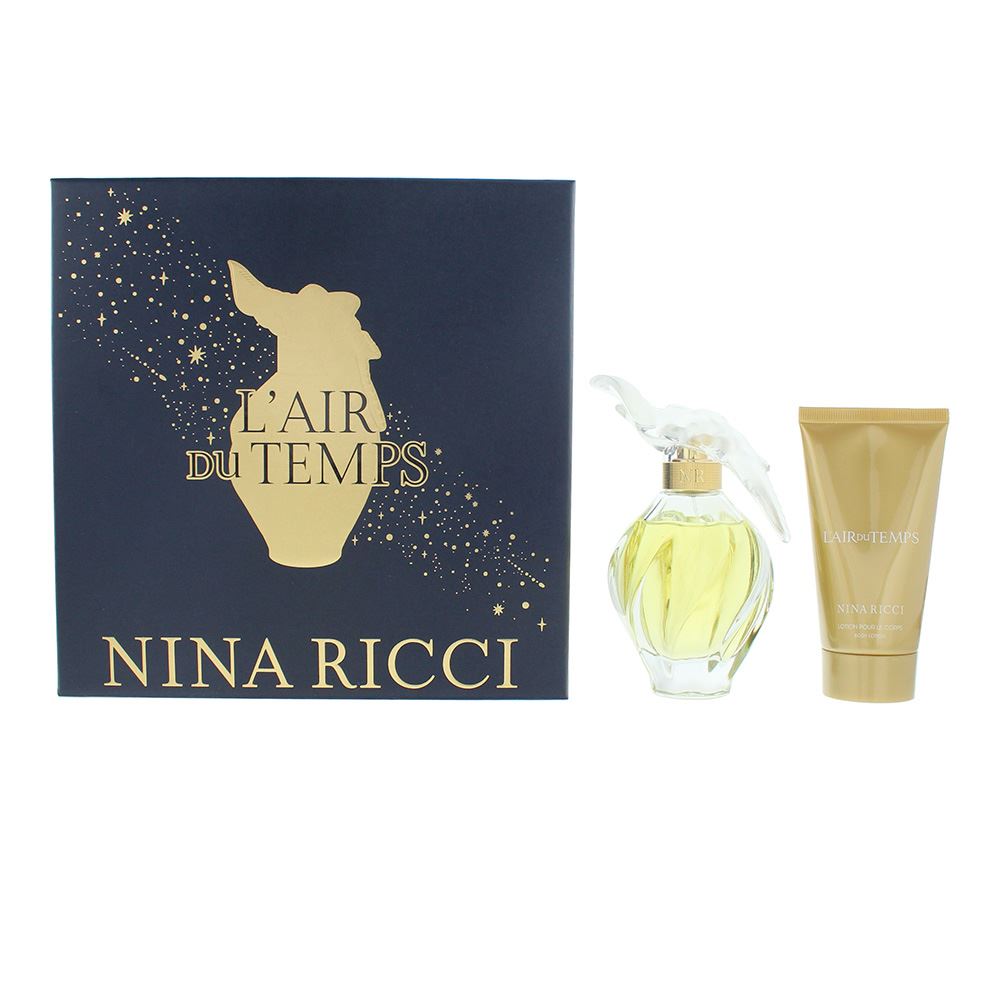 Nina Ricci L'air Du Temps 2 Piece Gift Set: EDT 100ml, Body Lotion 75ml