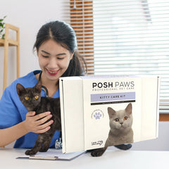 Posh Paws Professional Pet Kitty Care Kit 5Pcs Cleans Germs