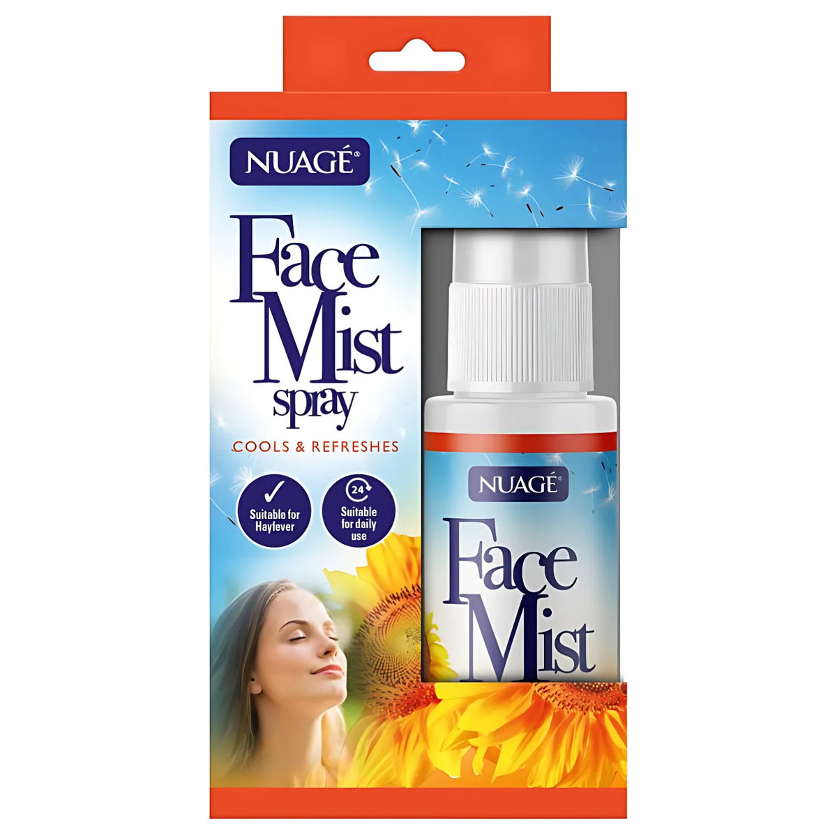 Nuage Face Spray Cooling Mist Hay Fever Defence Refreshes And Cools 15ml