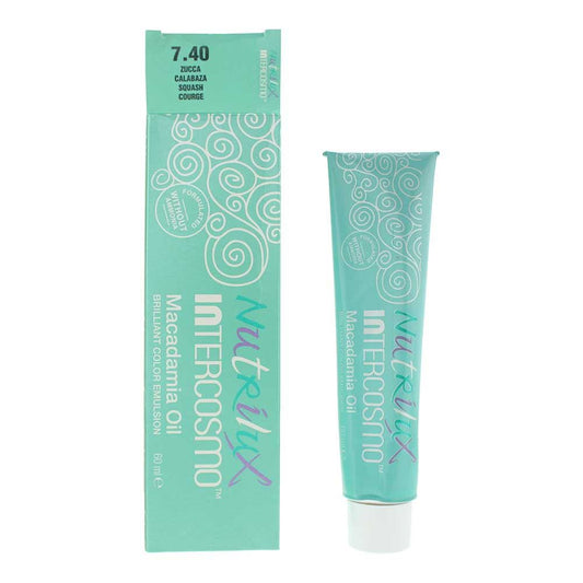 Intercosmo Nutrilux Macadamia Oil 7.40 Squash Hair Colour for Womens 60ml