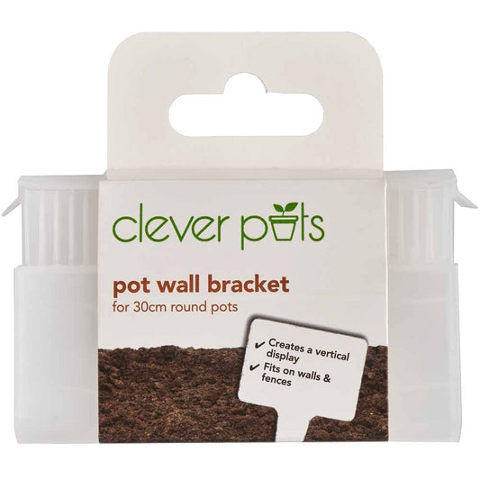 Clever Pots Pot Wall Bracket For Round Pots For Walls & Fences 30Cm