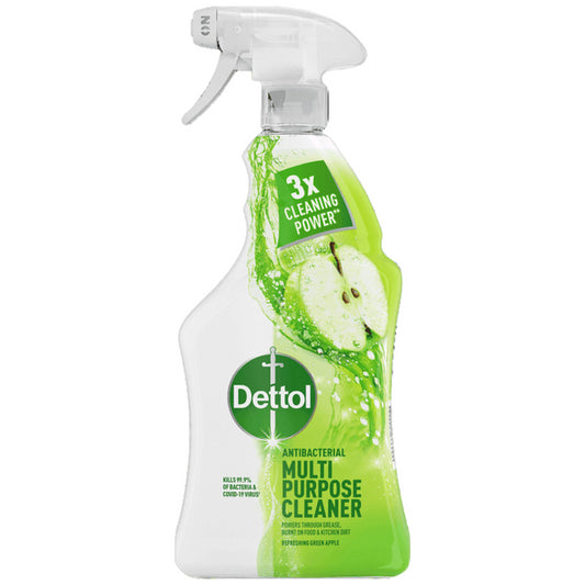 Dettol Anti Bacterial Multi Purpose Cleaner Green Apple 500ml Cleaning Power