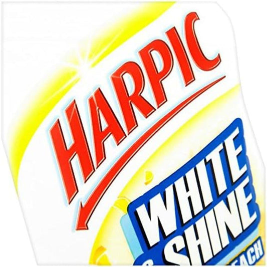 Harpic White & Shine Citrus Fresh Toilet Bleach Baking Soda Kills Bacteria 750ml