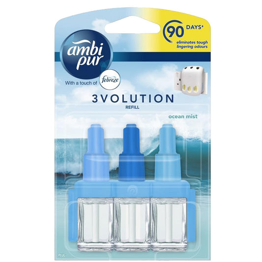 Ambi Pur 3Volution Diffuser Refills Home Air Freshener Plug In Ocean Mist 20ml