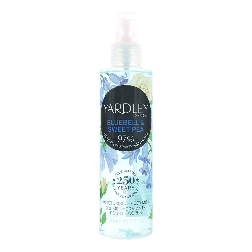 Yardley Bluebell and Sweetpea Body Mist 200ml Women Spray