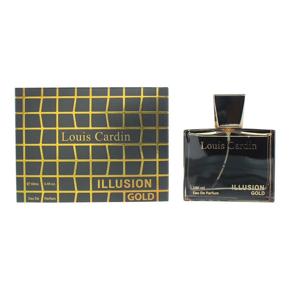 Louis Cardin Illusion Gold Eau de Parfum 100ml Unisex Fragrance Spray