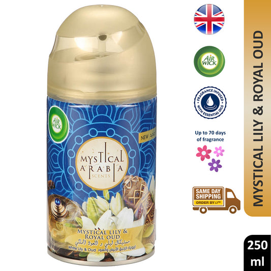 Air Wick Freshmatic Refills Automatic Spray Mystical Lilly & Royal Oud 250ml