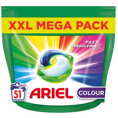 Ariel Colour All In 1 Pods Laundry Stain Remover Detergent Washing Tablet 51Wash