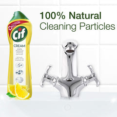 Cif Surface Cleaner Cream Tough Dirt Cleaner Limescale Remover Lemon 500ml