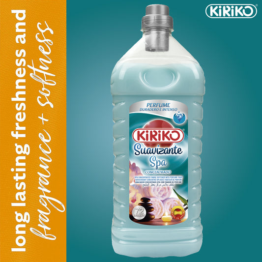 Kiriko Spa Concentrated Laundry Clothes Fabric Softener 72 Washes 2L
