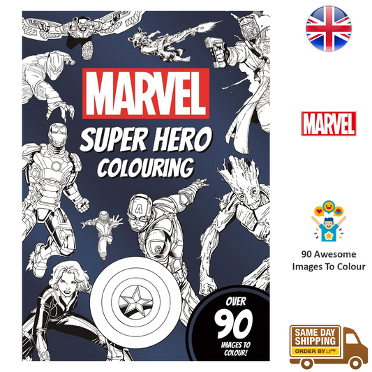 Marvel Super Hero Colouring Book Favourite Characters For Kids Children Boy Girl