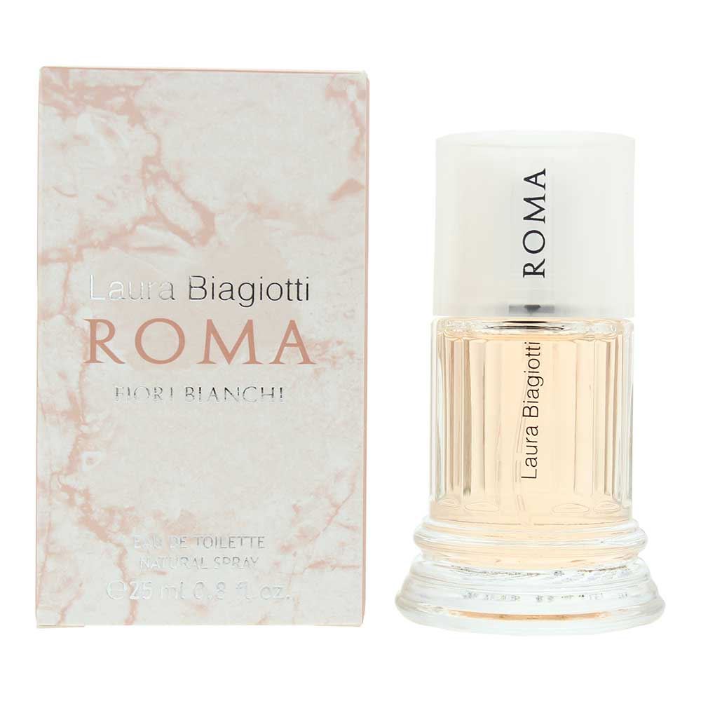 Laura Biagiotti Roma Fiori Bianchi Eau De Toilette 25ml Womens Fragrance Spray