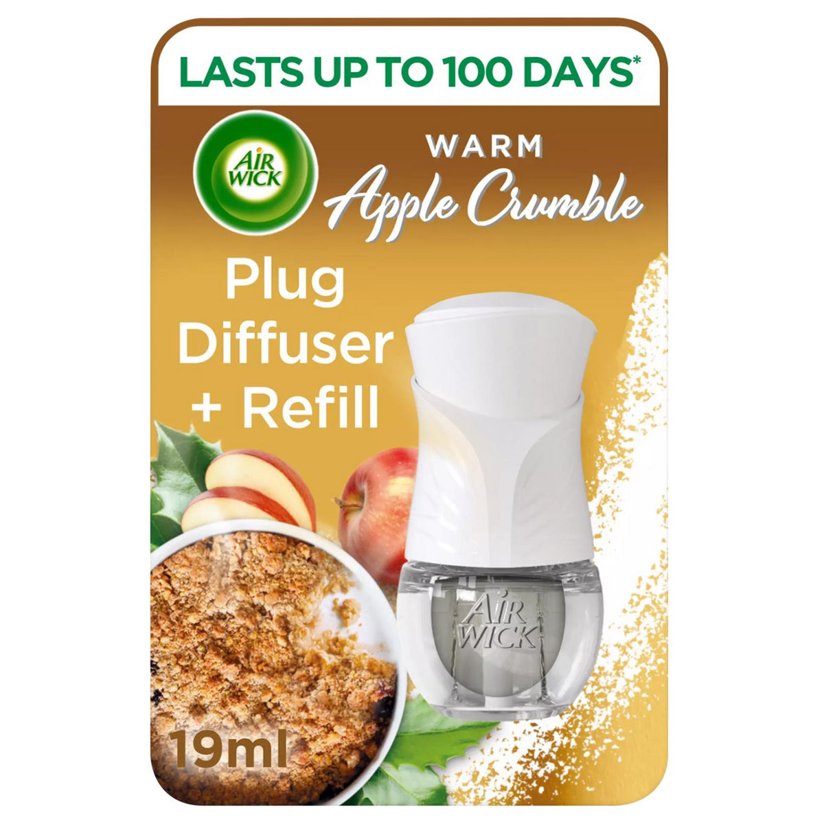 Air Wick Plug In Refills Air Freshner Warm Apple Crumble Scented Oil 19ml X1
