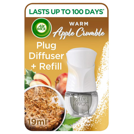 Air Wick Plug In Refills Air Freshner Warm Apple Crumble Scented Oil 19ml X1