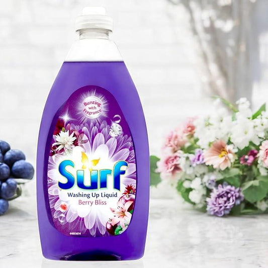 Surf Washing Up Liquid Berry Bliss Fragrance Streak Free Shine Gentle Hand 500ml