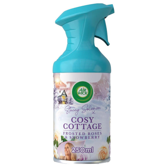 Airwick Room Air Freshener Aerosol Spray Frosted Roses Snowberry Fragrance 250ml