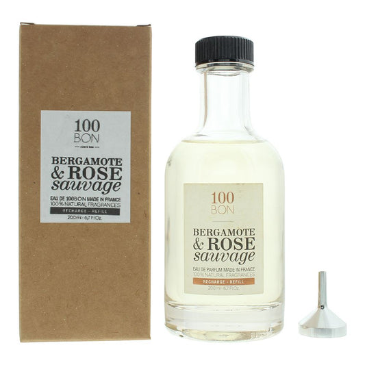 100 Bon Bergamote & Rose Sauvage Refill EDP 200ml Unisex Fragrance Spray