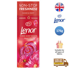 Lenor In Wash Scent Booster Beads Non-Stop Laundry Freshness Desert Rose 176G