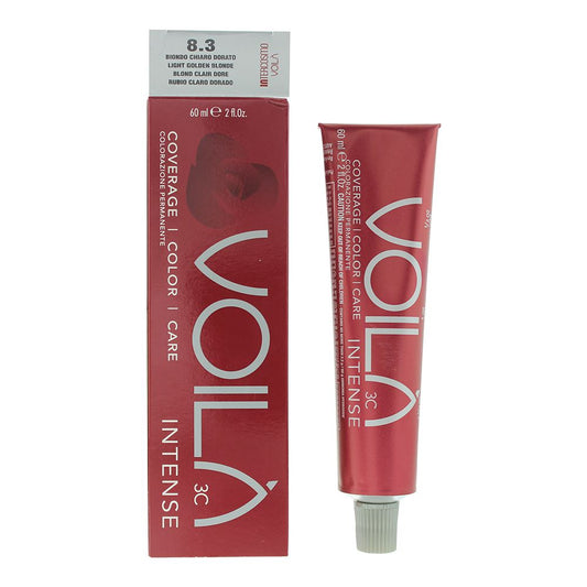 Intercosmo Voila� 3C Intense 8.3 Light Golden Blonde Hair Colour 60ml For Women