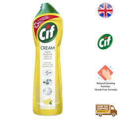 Cif Surface Cleaner Cream Tough Dirt Cleaner Limescale Remover Lemon 500ml