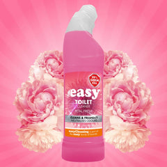 Easy Toilet Cleaner Petal Fresh Thick Liquid Gel Formula Odour Neutralising 750m