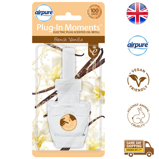 Airpure Electric Plug In Scented Oil Refills Air Freshener French Vanilla 20ml
