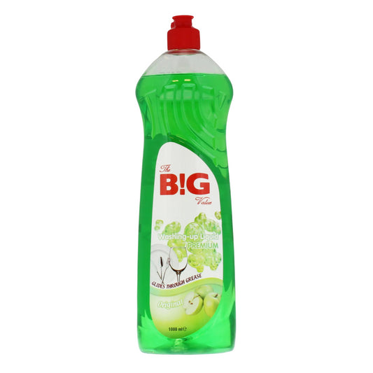 The Big Value Original Washing Up 1L Liquid For Hand Washing-Dishes Glasses Pots