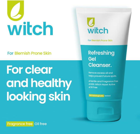 Witch Cleansing Skincare Scrub Toner Bundle Set Complete Blemish Control Routine
