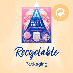 Astonish Toilet Bowl Fizz & Fresh Pink Peony Fresh Deep Cleaning Foam 8 Tablets