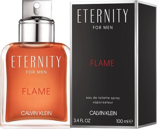 Calvin Klein Eternity For Men Flame Eau de Toilette 100ml Mens Fragrance Spray