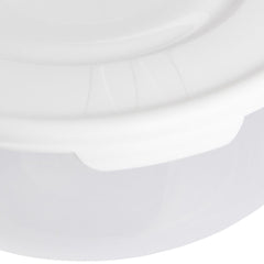 Wilko Round Food Storage Container Clear Plastic Picnic Lunch Box With Lid 3Pk