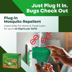 Xpel Mosquito & Insect Repellent Bundle | 2pin Plug-In & Pump Spray Green 70ml