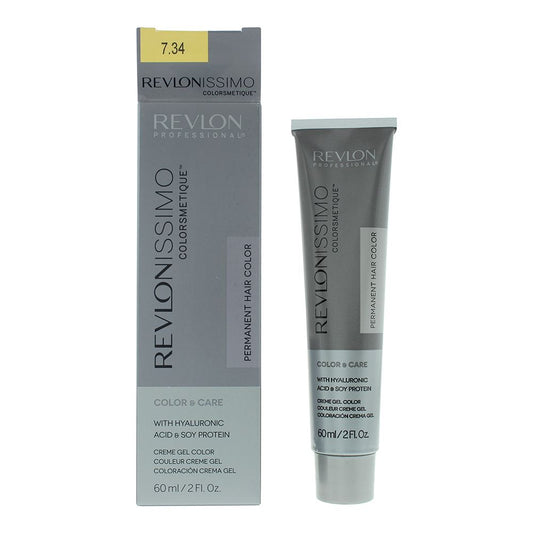 Revlon Revlonissimo Colorsmetique 7.34 Medium Coppery Gold Blonde Hair Colour