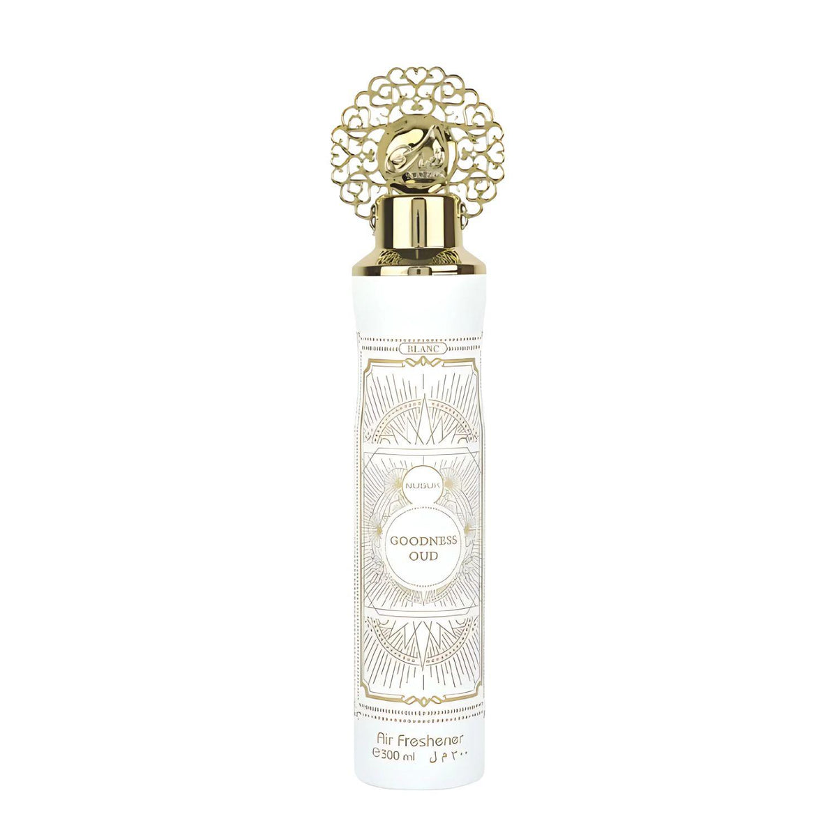 Nusuk Goodness Oud White Air Freshener Arabic Fragrance Spray Home Office 300ml