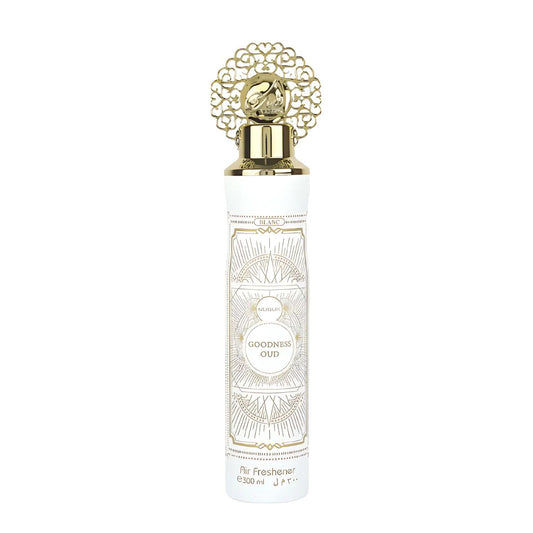 Nusuk Goodness Oud White Air Freshener Arabic Fragrance Spray Home Office 300ml