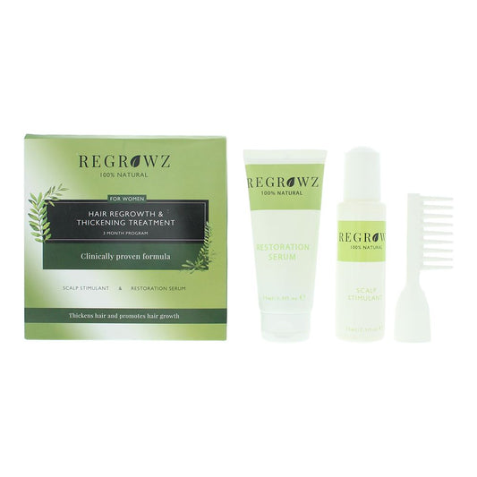 Regrowz Hair Regrowth & Thickening Treatment Three Month Program For Women