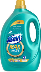 Asevi Max Power Bio Fabric Laundry Detergent Liquid Concentrate 50 Washes 2.5L