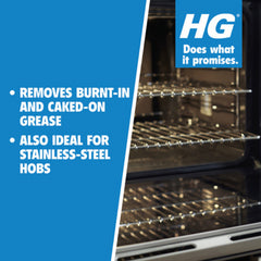 Hg Oven Grill Barbecue Cleaner Heavy Duty Grease Burnt On Residue Remover 500ml