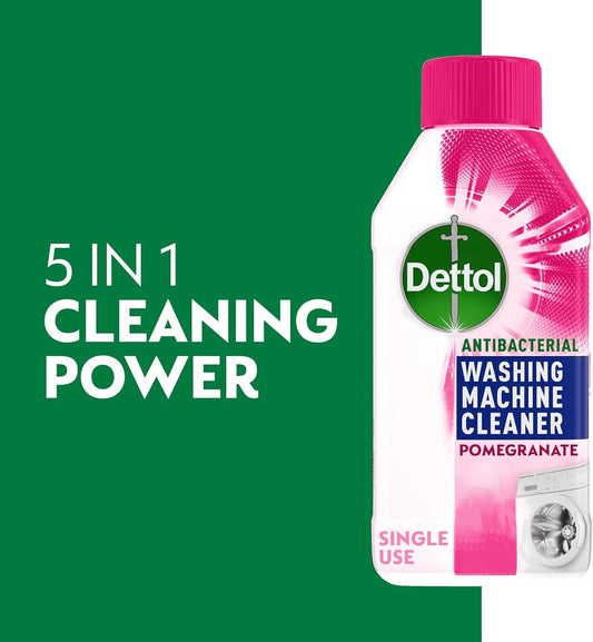 Dettol Washing Machine Cleaner Pomegranate Fresh Floral Scent Liquid 250ml