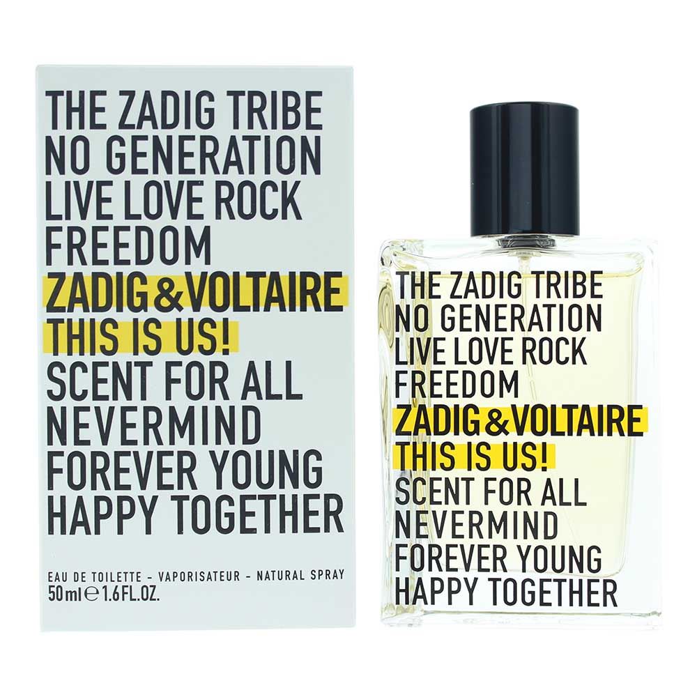 Zadig & Voltaire This Is Us! Eau de Toilette 50ml Unisex Fragrance Spray