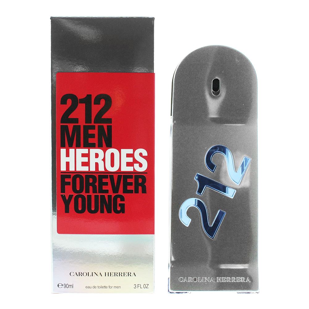 Carolina Herrera 212 Men Heroes Forever Young EDT 90ml Spray For Mens Fragrance