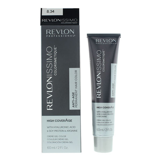 Revlon Revlonissimo Colorsmetique 8.34 Light Hazel Blonde Hair Colour 60ml Women