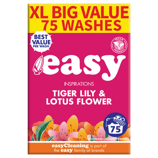 Easy Bio Washing Laundry Detergent Powder Cloths Fabric Cleaner 75 Washes 5.1Kg