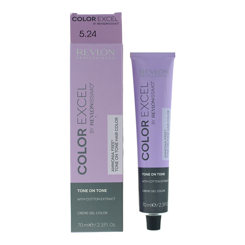 Revlon Color Excel 5.24 Light Iridescent Coppre Brown Hair Colour 70ml For Women