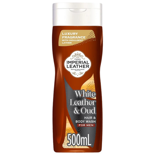 Imperial Leather White Leather & Oud Signature 2 in 1 Men Hair & Body Wash 500ml