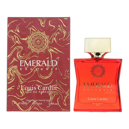 Louis Cardin Emerald Exclusif Red Eau de Parfum 100ml Unisex Fragrance Spray