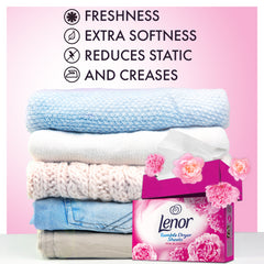 Lenor Pink Blossom Tumble Dryer Sheets Laundry Fragrance Softener 34s