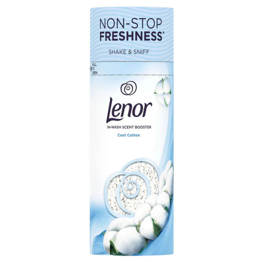 Lenor In Wash Scent Booster Cool Cotton Non-Stop Freshness Fabrics Clothes 176G